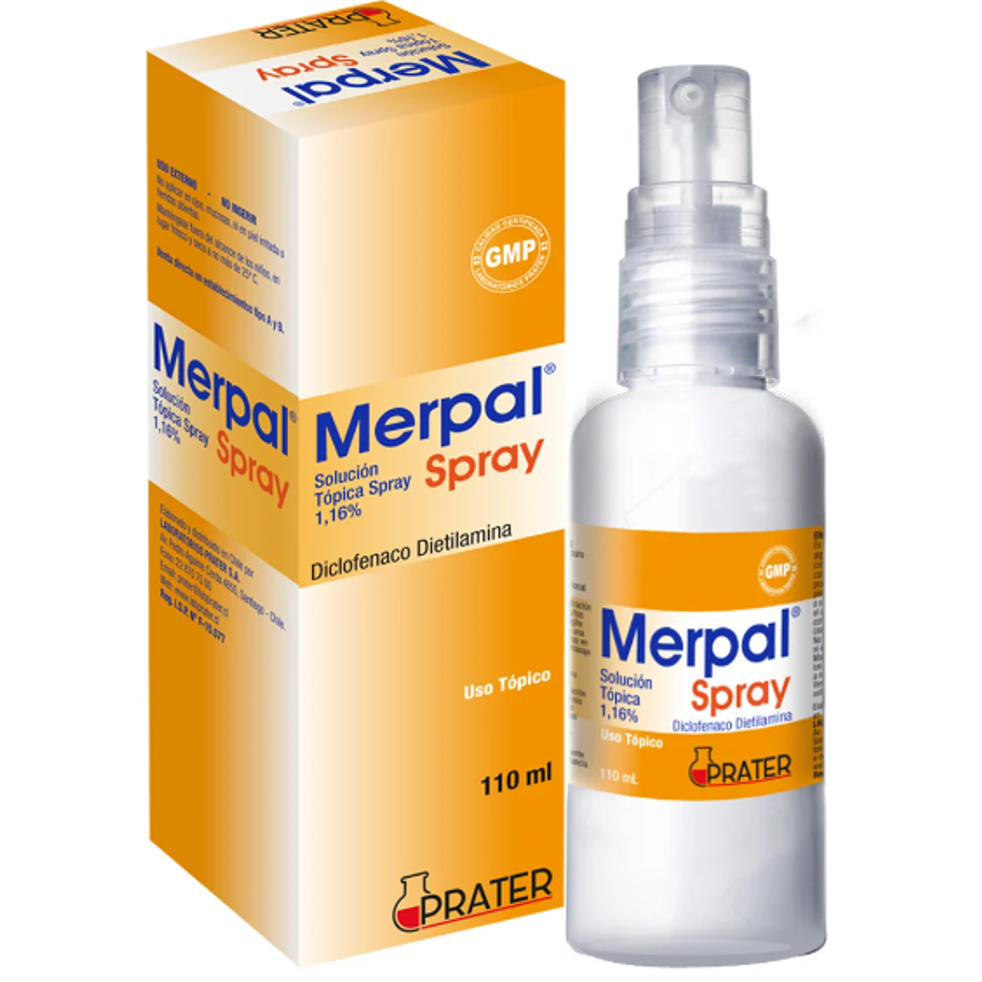 Merpal Diclofenaco sódico 1,16 % Solución tópica Spray 110 ml. 1