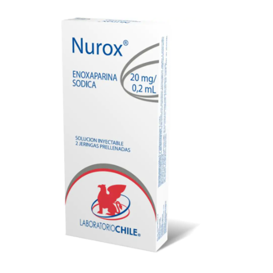 Nurox Enoxaparina 20 mg Solución inyectable 2 ml. 1