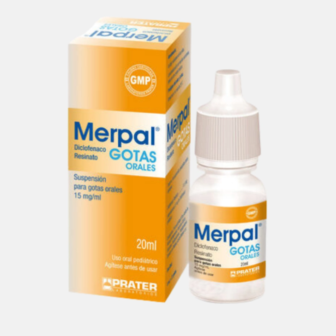 Merpal  Diclofenaco Resinato 15 mg/ml Gotas 20 ml. 1