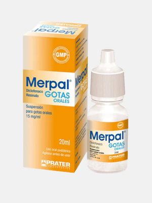 Merpal  Diclofenaco Resinato 15 mg/ml Gotas 20 ml.
