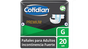 Cotidian Premium Pañal adultos G 20 Unidades.