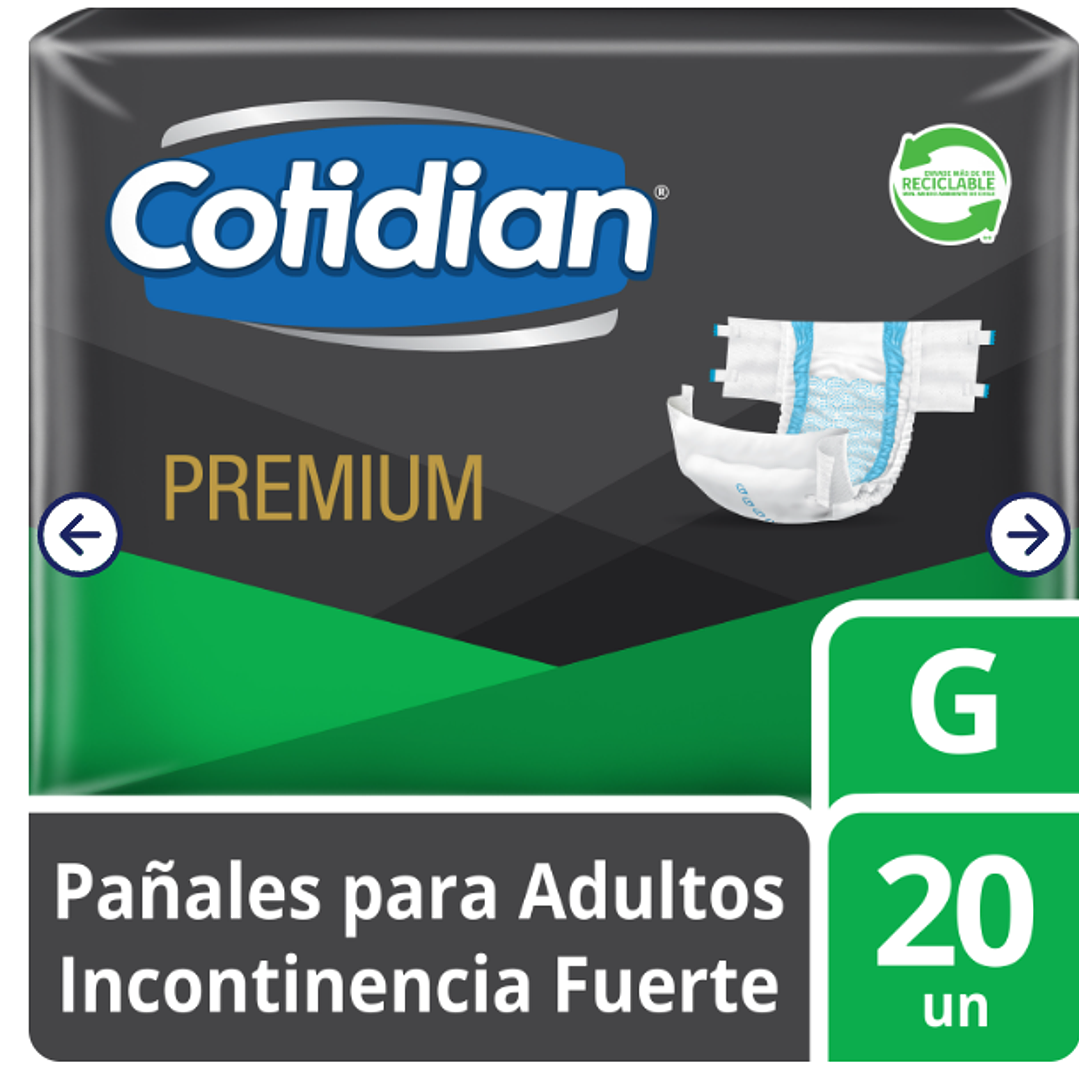 Cotidian Premium Pañal adultos G 20 Unidades. 1