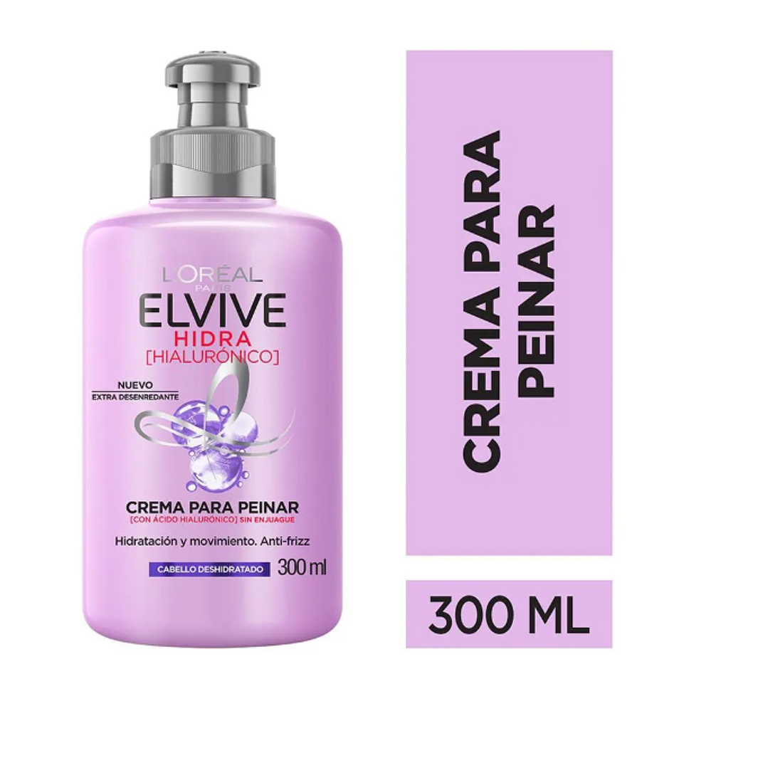 Elvive Crema para peinar Hidra hialurónico 300 ml. L'oréal 1