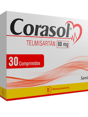 Corasol (B) Telmisartán 80 mg 30 Comprimidos.