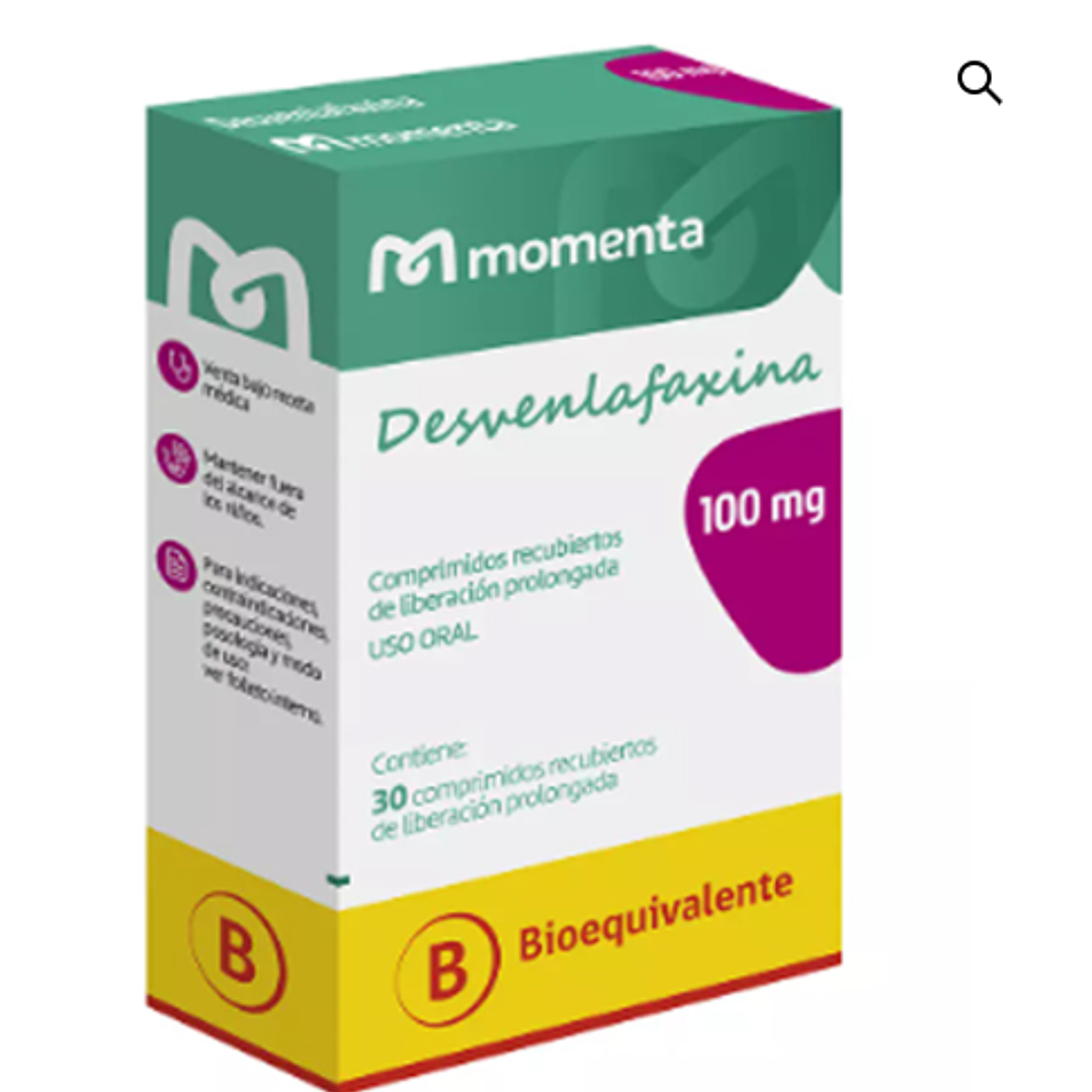 Desvenlafaxina (B) 100 mg 30 Comprimidos recubiertos. 1