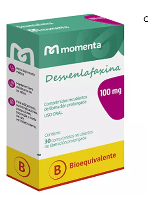 Desvenlafaxina (B) 100 mg 30 Comprimidos recubiertos.