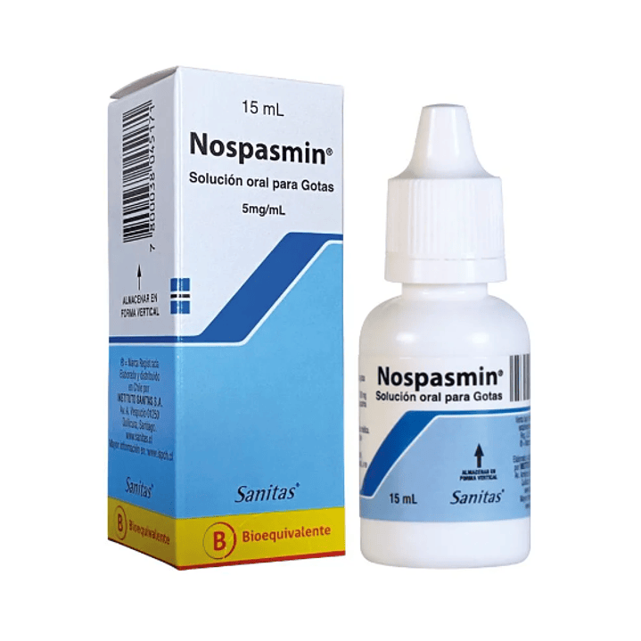Nospasmin (B) Pargeverina 500 mg Gotas 15 ml. 1