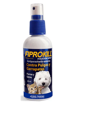 Fiprokill Antiparasitario Spray 50 ml. Uso veterinario