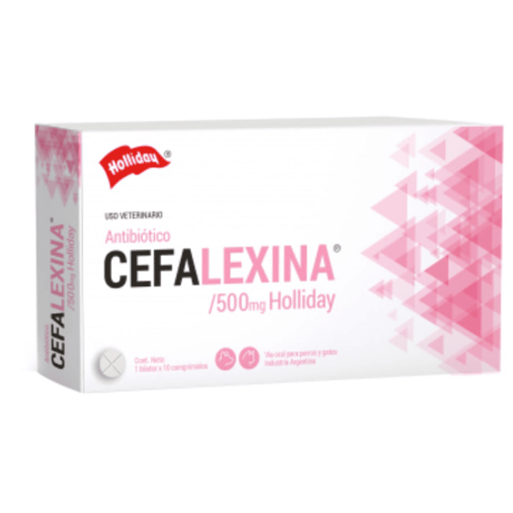 Cefalexina 500 mg 10 Comprimidos. Holliday Uso veterinario 1