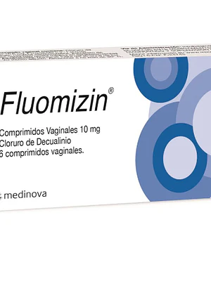 Fluomizin Cloruro de Decualinio 6 Comprimidos vaginales.