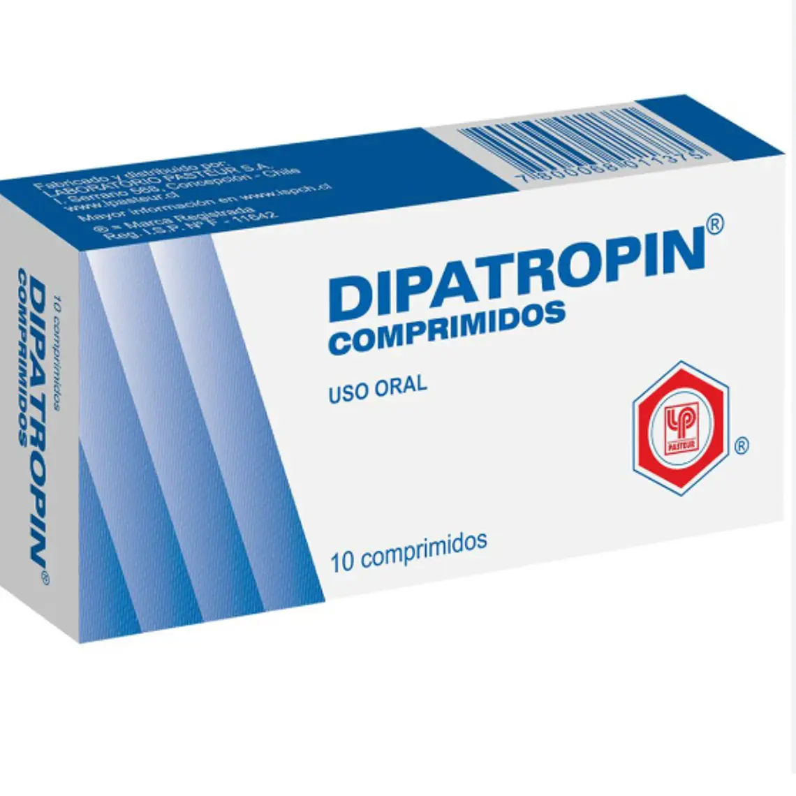 Dipatropin Atropina, Papaverina 0,5/40 mg  10 Comprimidos. 1