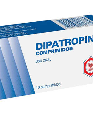 Dipatropin Atropina, Papaverina 0,5/40 mg  10 Comprimidos.