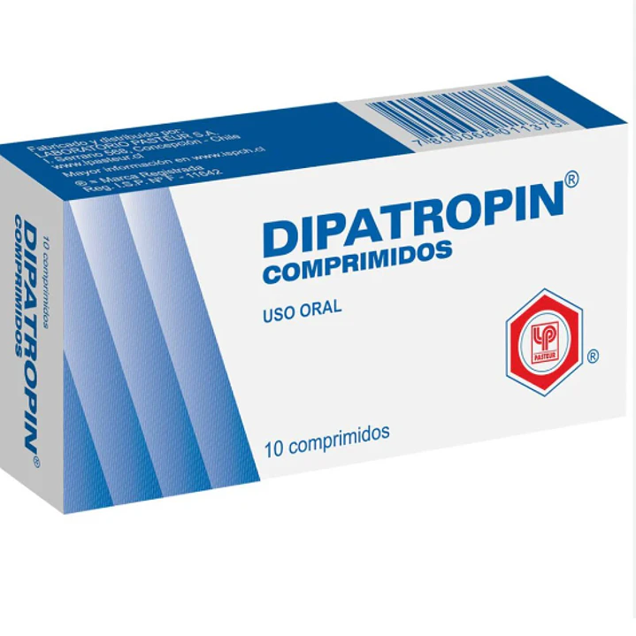 Dipatropin Atropina, Papaverina 0,5/40 mg  10 Comprimidos. 1