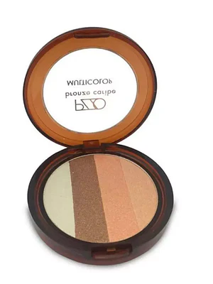 Polvo compacto Bronze caribe multicolor chocolate. Petrizzio