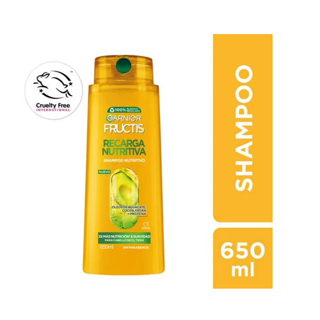 Garnier Fructis Shampoo Recarga nutritiva 650 ml. 1