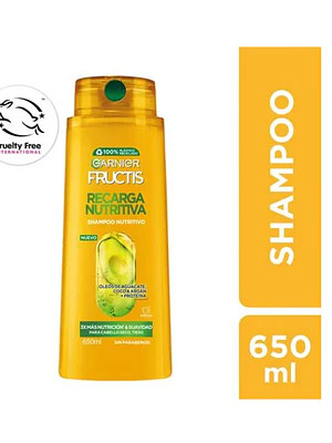 Garnier Fructis Shampoo Recarga nutritiva 650 ml.