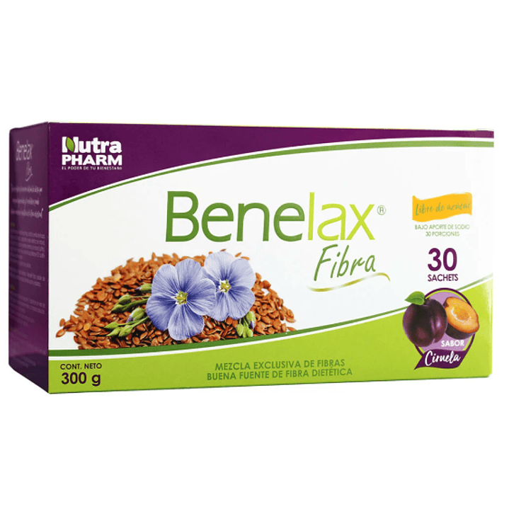 Benelax Fibra Ciruela 30 Sachets. Nutra Pharm 1