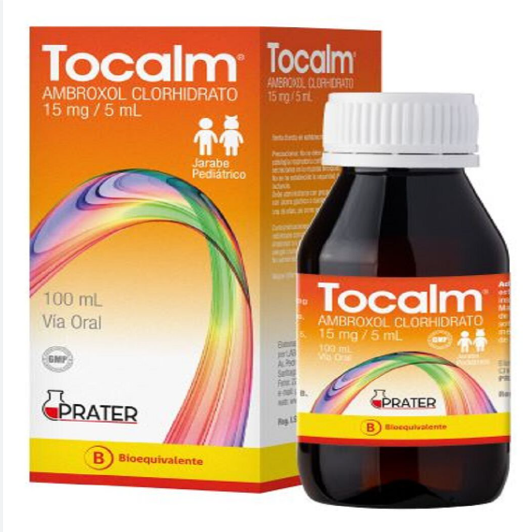 Tocalm (B) Ambroxol 15 mg / 5 ml Jarabe infantil 100 ml. 1