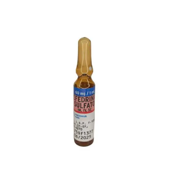 Efedrina sulfato 6 %  Solución inyectable 100 Ampollas 1 ml. Sanderson 1