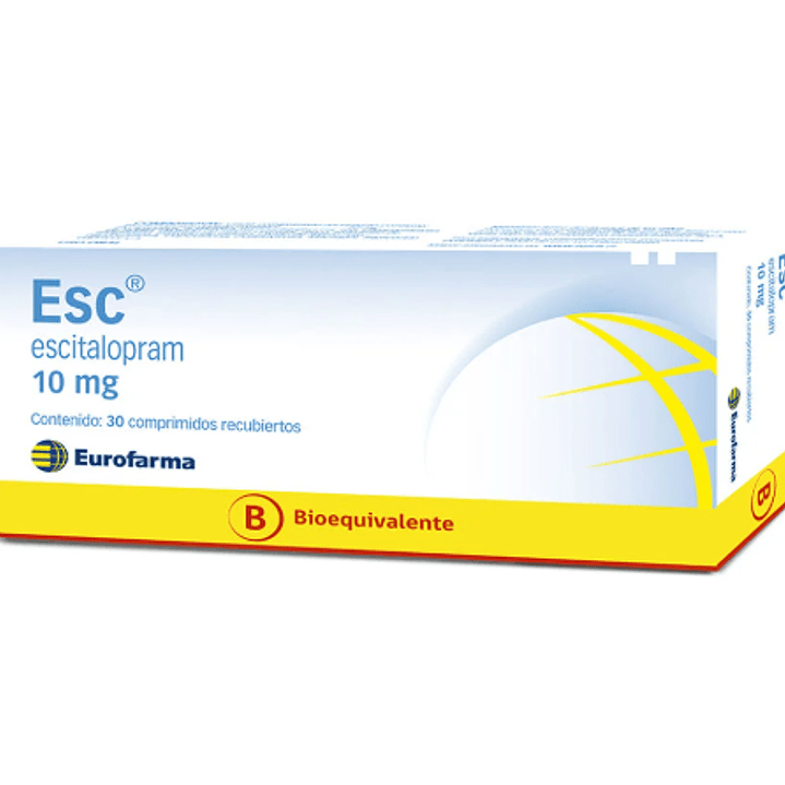 Esc (B) Escitalopram 10 mg 30 Comprimidos recubiertos. 1