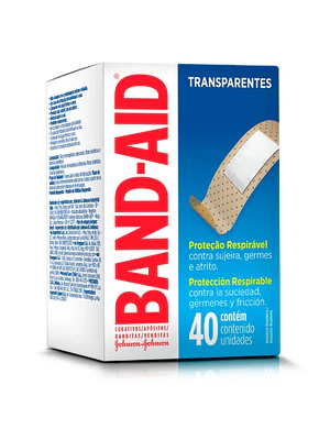 Band-Aid Parche curita transaparente 40 Unidades.