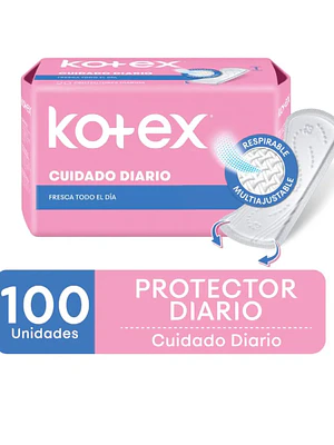 Protector diario Kotex Normal 100 Unidades.
