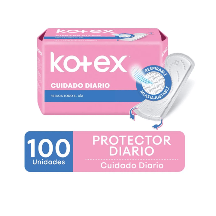 Protector diario Kotex Normal 100 Unidades. 1