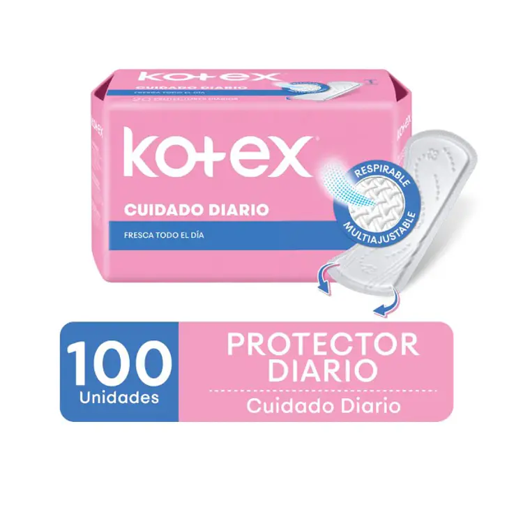 Protector diario Kotex Normal 100 Unidades. 1