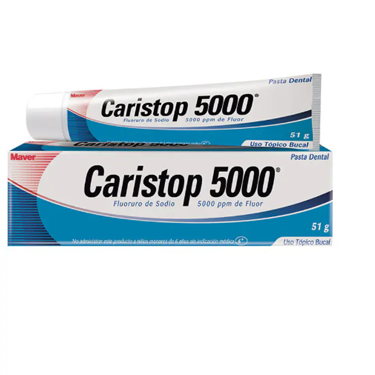 Crema dental Caristop 5000 Fluorada 51 g. 1