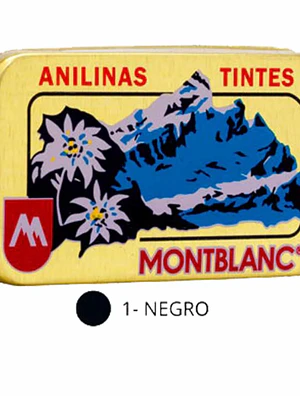 Anilina N°1 negro. mont Blanc