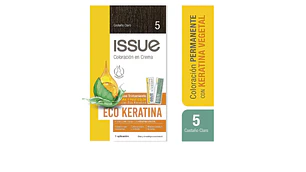 Tintura Issue Eco keratina Kit N°5 Castaño claro.