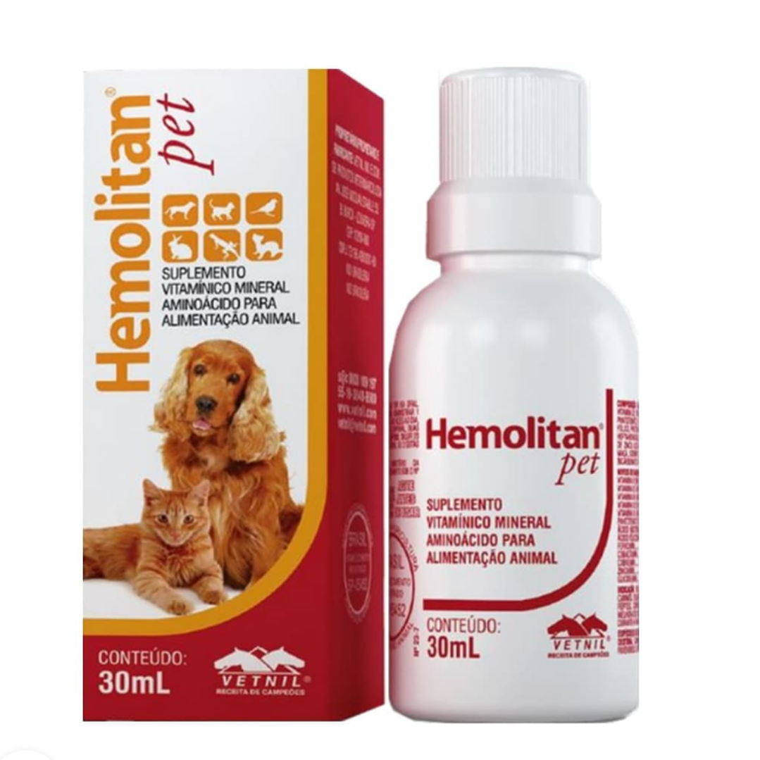 Hemolitan pet Suplemento vitamínico 30 ml. Uso veterinario 1