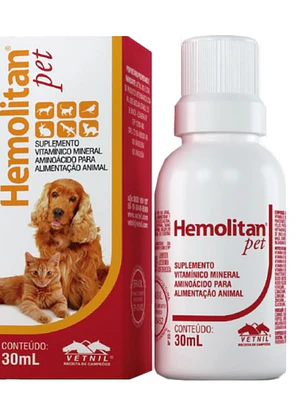 Hemolitan pet Suplemento vitamínico 30 ml. Uso veterinario