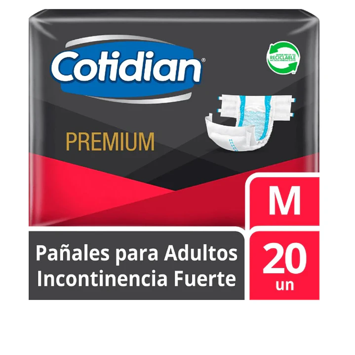 Cotidian Premium Pañal adulto M 20 Unidades. 1