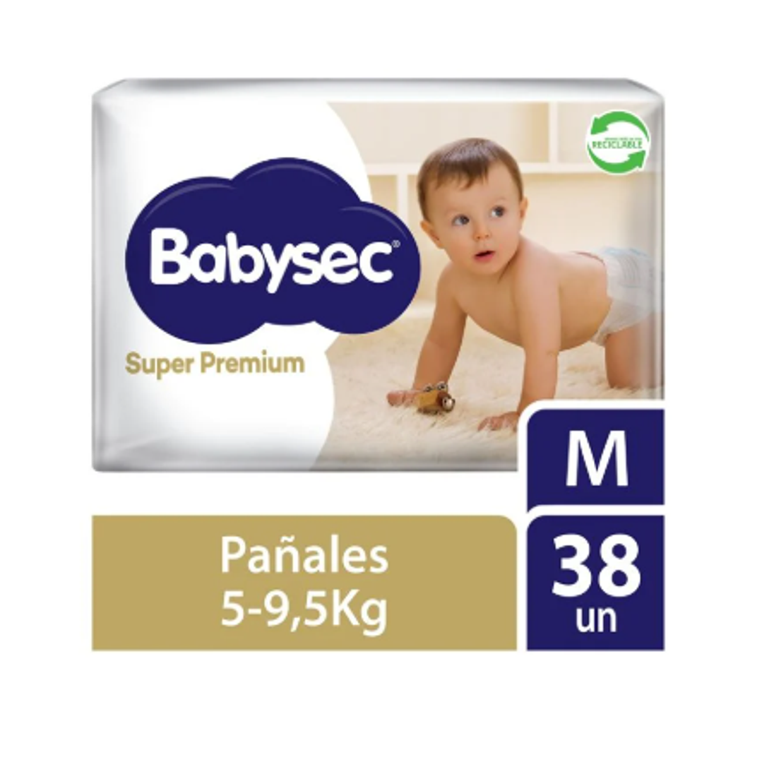 Pañal Babysec Super Premium 38 Unidades. 1