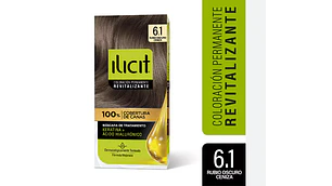 Tinte para el cabello Ilicit Revitalizante 6.1 Rubio oscuro ceniza.