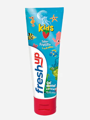 Gel dental Fresh Up Kids frutilla 75 ml.