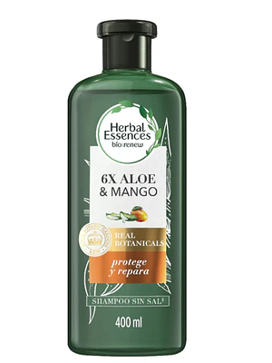 Herbal Essences Shampoo 6x Aloe & Mango 400 ml.
