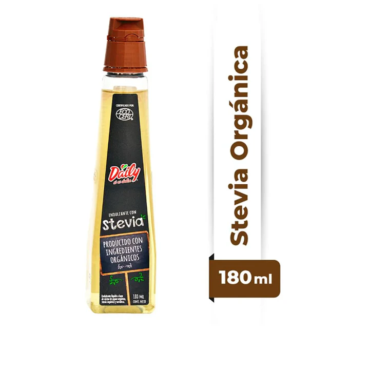 Endulzante Daily stevia con ingredientes orgánicos 180 ml. 1