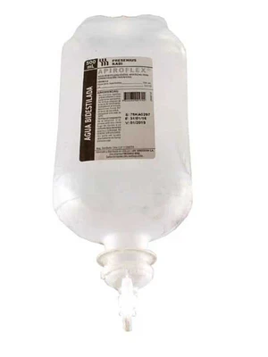 Agua Bidestilada 500 ml Caja de 20 Unidades. Sanderson