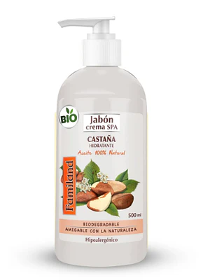Familand Jabón líquido Castaña con válvula 500 ml.