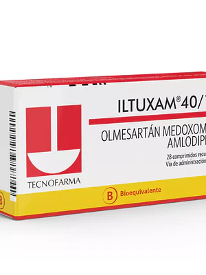 Iltuxam (B) Olmesartán, Amlodipino 40/10 mg 28 Comprimidos.
