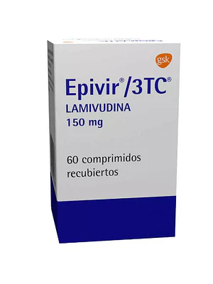 Epivir 3TC Lamivudina 150 mg 60 Comprimidos recubiertos.
