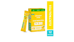 Amazing Care electrolitos en polvo sabor naranja 12 Stick