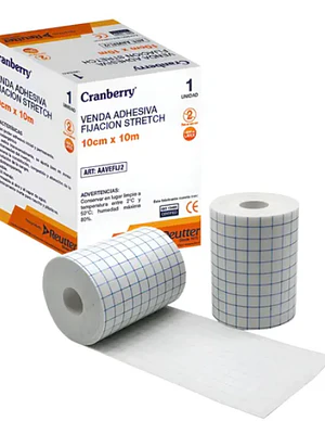 Venda adhesiva Fijación stretch 10 cm x 10 mt. Cranberry, Reutter