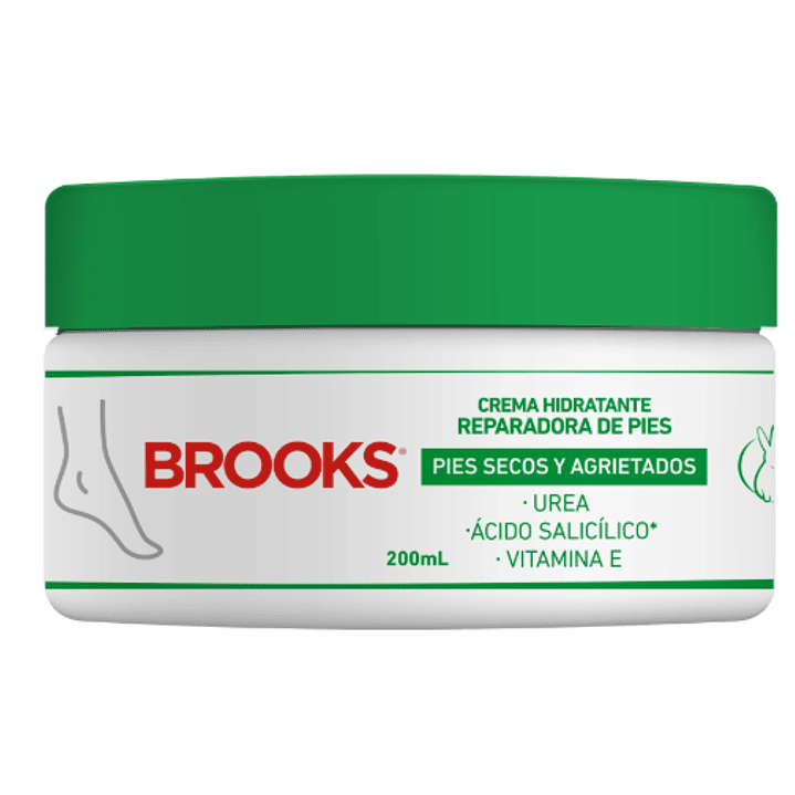 Brooks Crema hidratante reparadora de pies 100 ml. 1