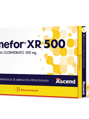 Glimefor XR (B) Metformina 500 mg 30 Comprimidos.