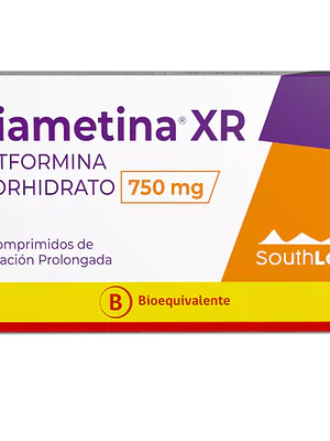 Diametina XR (B) Metformina 750 mg 30 Comprimidos.