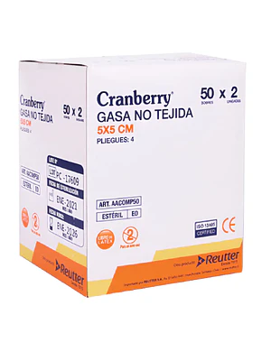 GASA NO TEJIDA EST 5X5 X 2 UN X 50 REUTTER (DM)