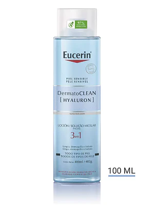 Eucerin Dermato Clean Loción micelar 3 en 1, 400 ml.